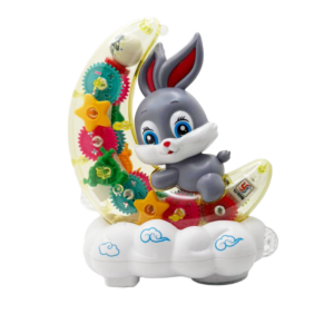 Transparent Gear Moon Rabbit Toy