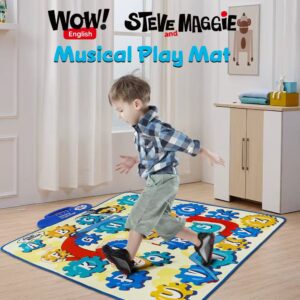 Steve & Maggie Musical Play Mat – Interactive Alphabet Dance Mat for Kids