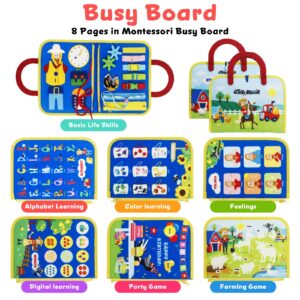 Steve and Maggie Busy Board – Montessori Learning Fun for Kids