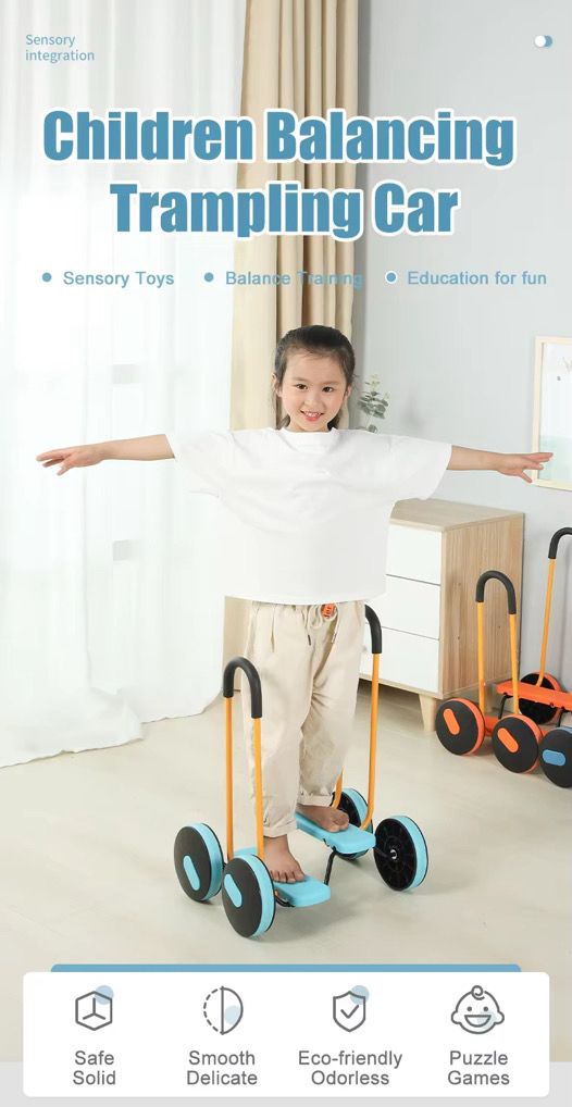 Kids Balance Stepper with Armrests