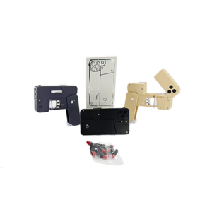 Folding Toy Pistol with Projectile Firing