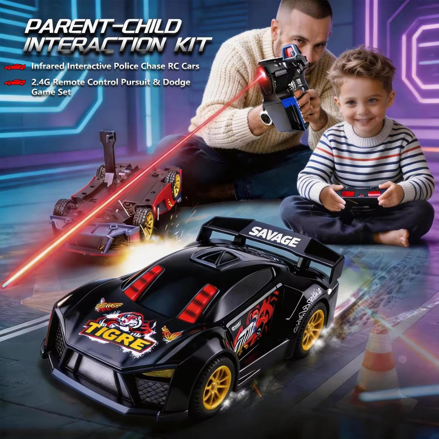 Super Sports Racing - Infrared Battle RC Car Set